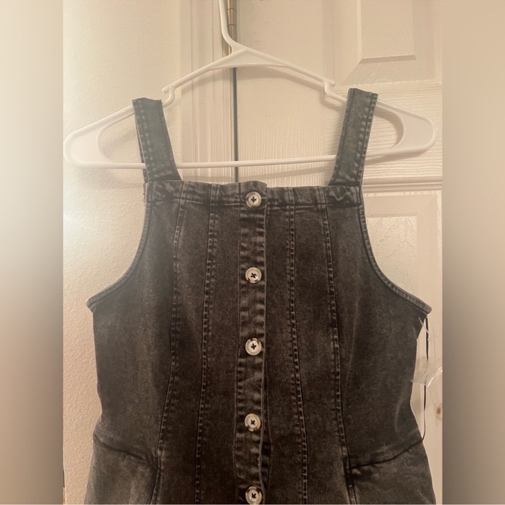 Free People Gimme More Denim Mini Fit & Flare Dress - Picture 5 of 10